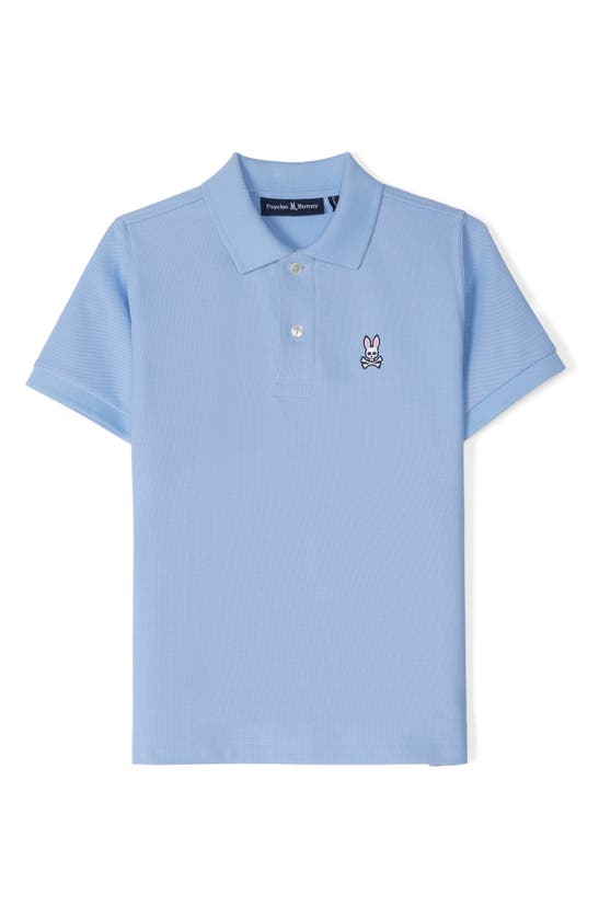 Shop Psycho Bunny Kids' Classic Piqué Polo In Serenity