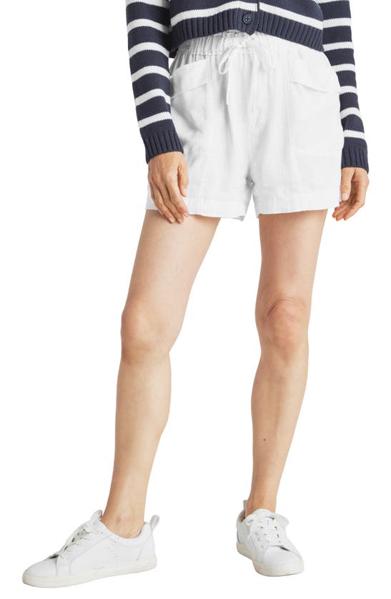 Shop Splendid Stella Linen Shorts In White