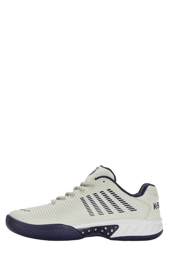 Shop K-swiss Hypercourt Express 2 2e Tennis Shoe In Gray/ White/ Peacoat
