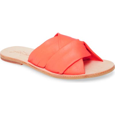 Free People Rio Vista Slide Sandal, Coral