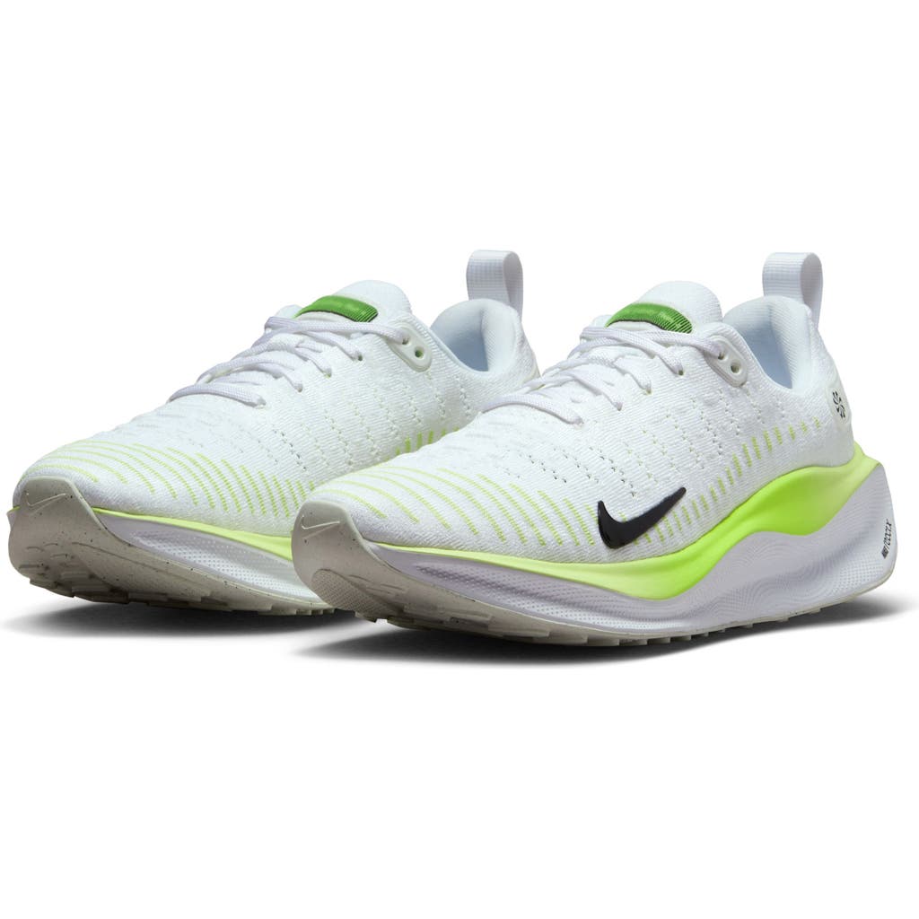Shop Nike Infinityrn 4 Running Shoe In White/black/lemon