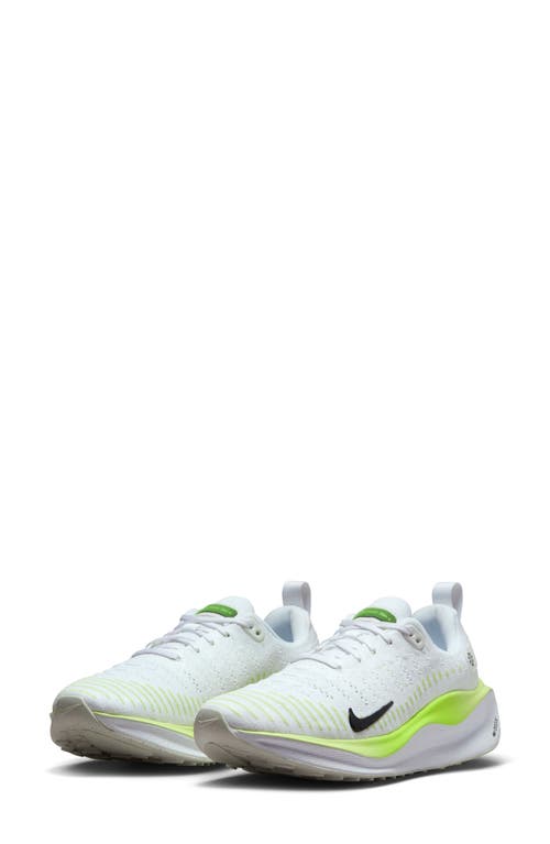 Shop Nike Infinityrn 4 Running Shoe In White/black/lemon