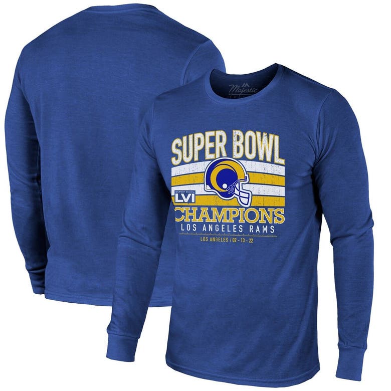 LOS ANGELES RAMS SUPER BOWL LVI CHAMPS MEN'S SCHEDULE T-SHIRT