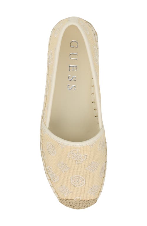 Guess Joelya Platform Espadrille In Natural