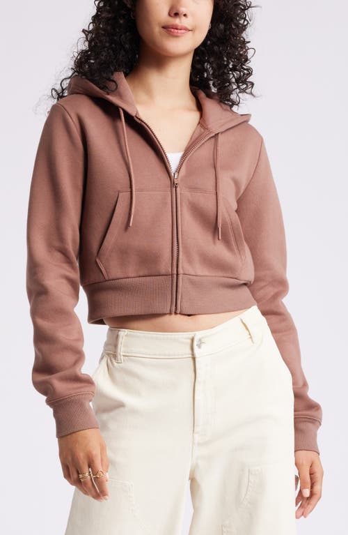 BP. BP. CROP ZIP FLEECE HOODIE