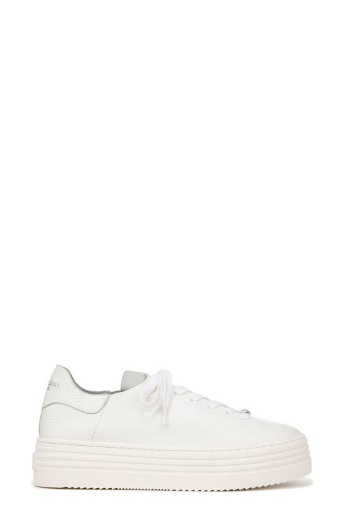 Shop Sam Edelman Pippy Platform Sneaker In White/white Leather