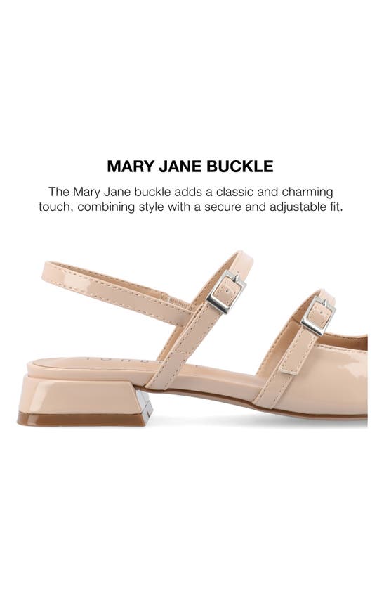 Shop Journee Collection Gretchenn Slingback Mary Jane Pump In Beige