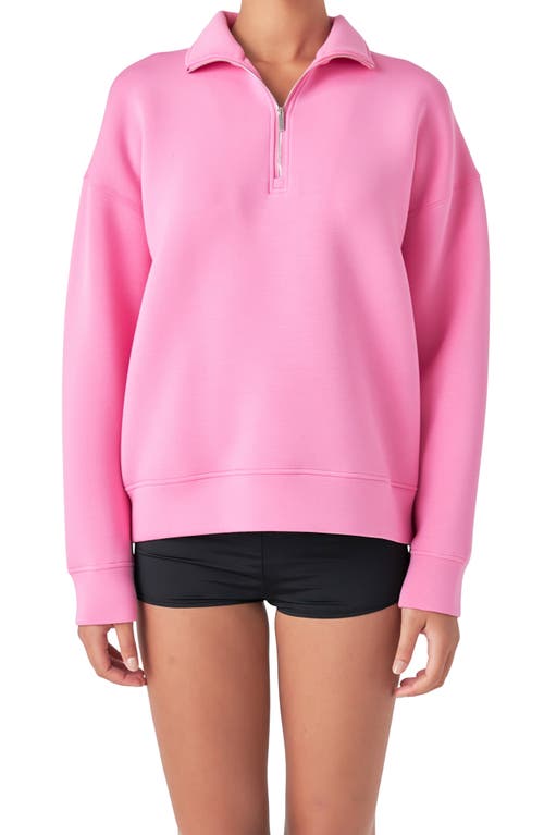 Shop Grey Lab Scuba Quarter Zip Pullover In Pink