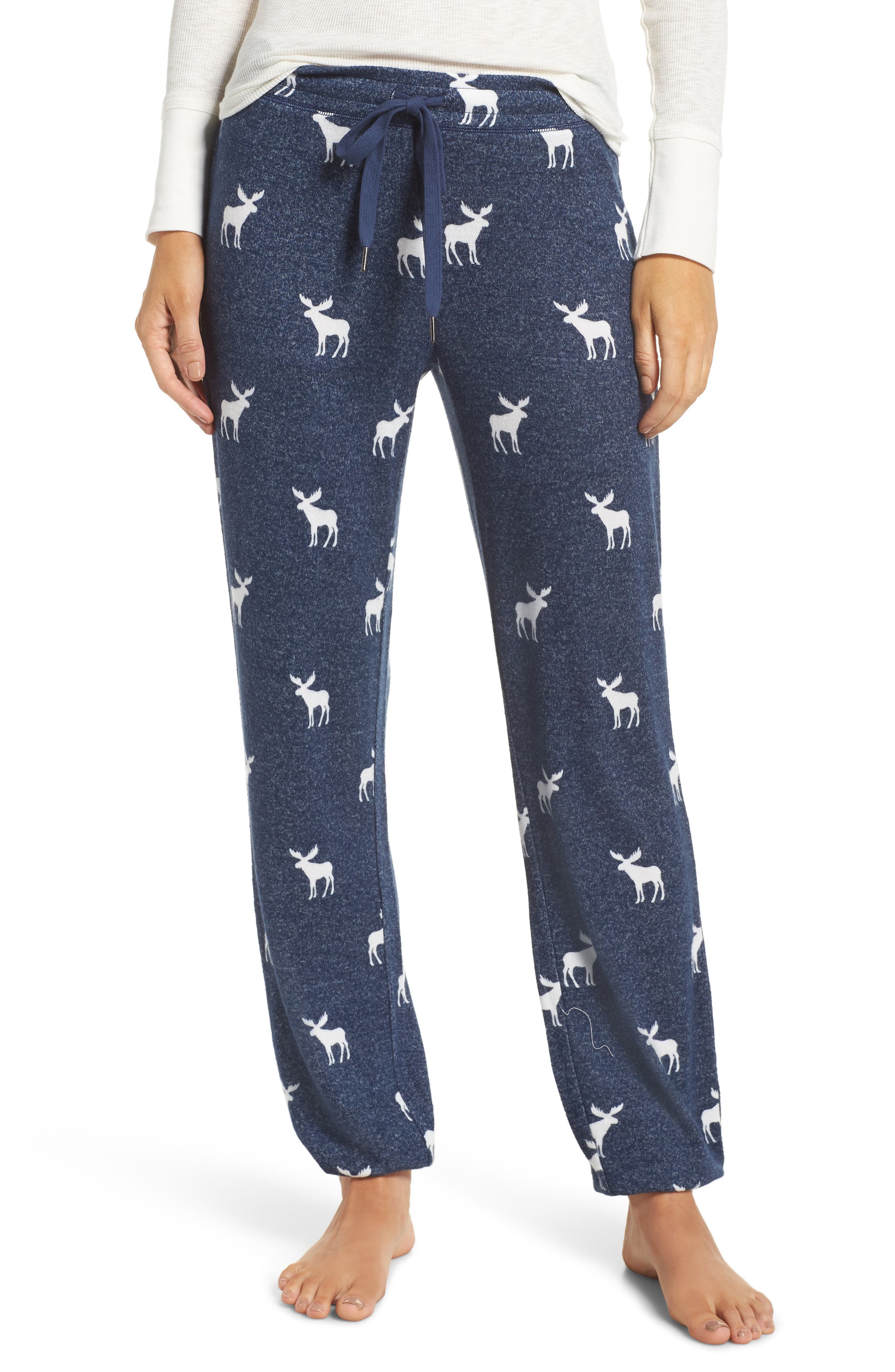 PJ Salvage Moose Print Banded Pajama Pants Nordstrom