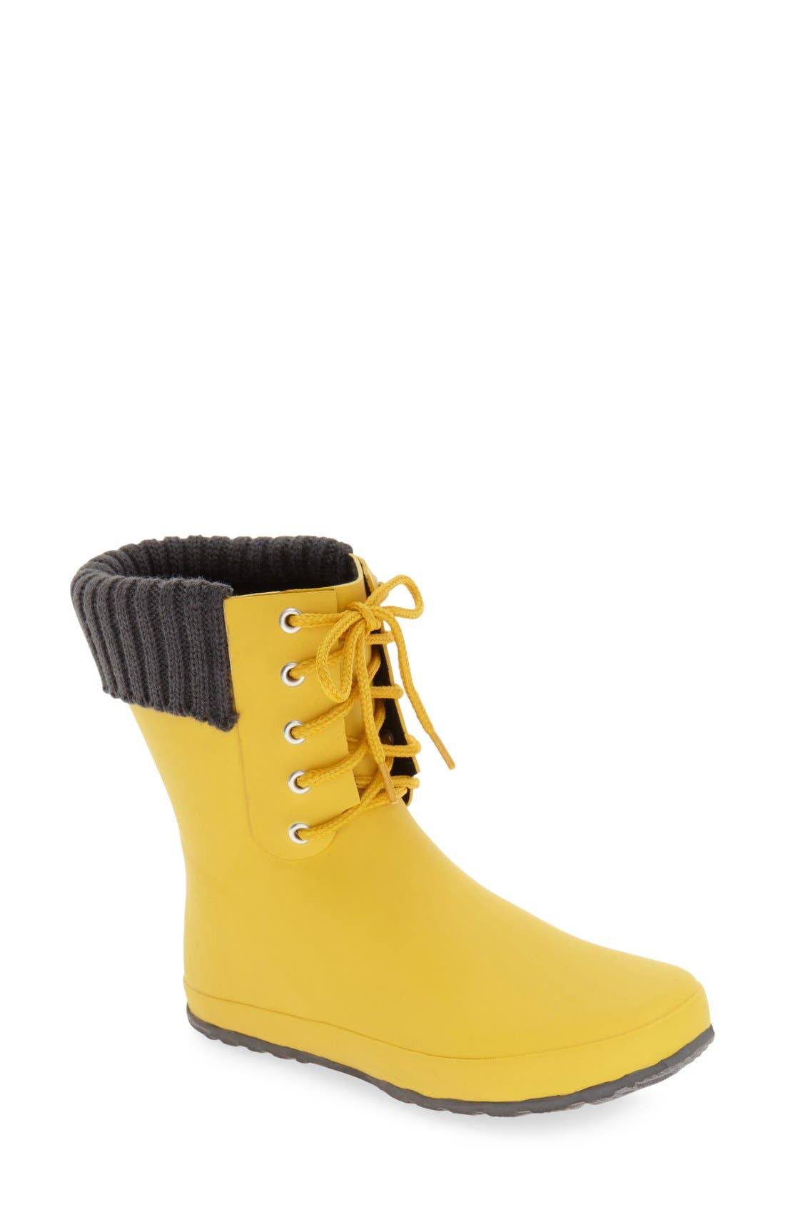 Dav Lace-Up Weatherproof Rain Boot