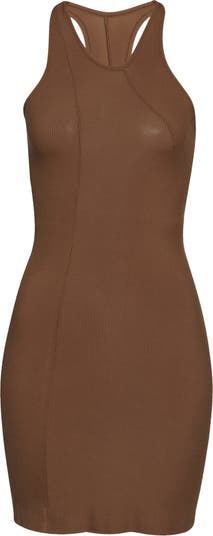 SKIMS Skims Soft Lounge Cut Out One Shoulder Dress in Oxide L