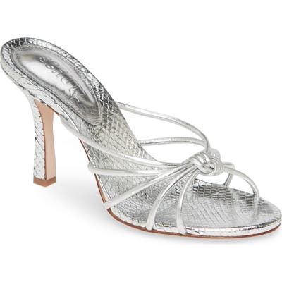 Schutz Rina Slide Sandal- Metallic