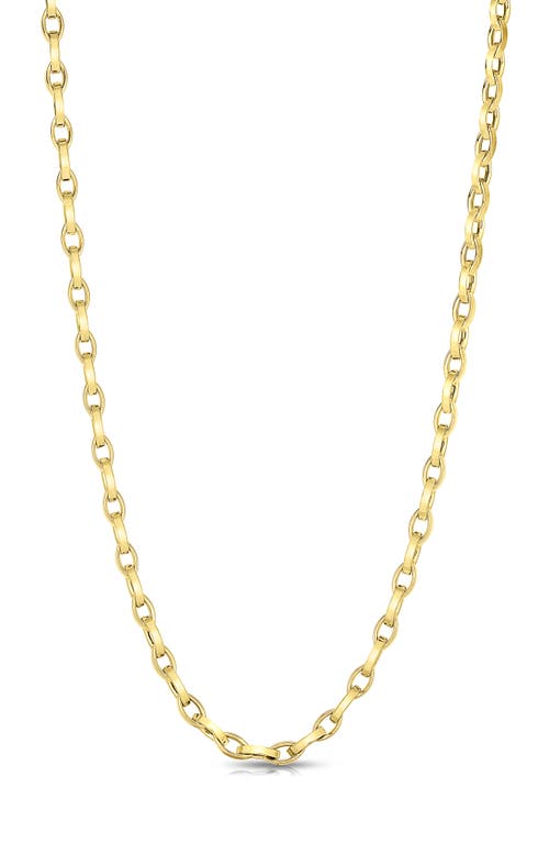 Roberto Coin Chain Necklace in Yellow Gold at Nordstrom, Size 18