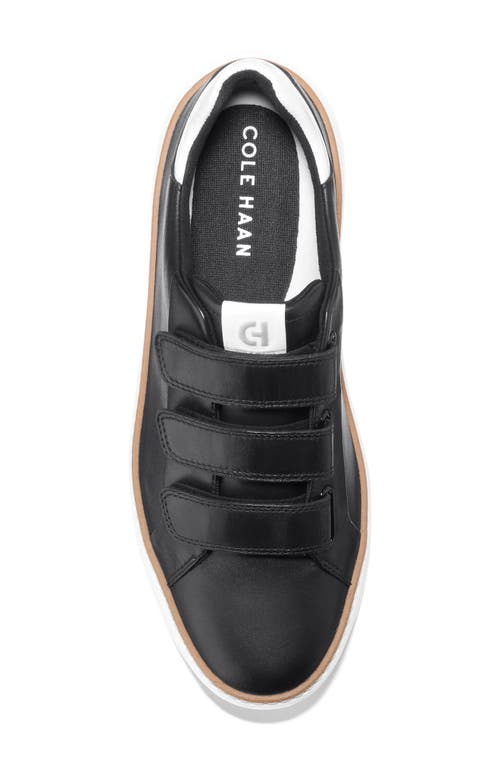 Shop Cole Haan Grandpro Topspin Strap Sneaker In Black/white