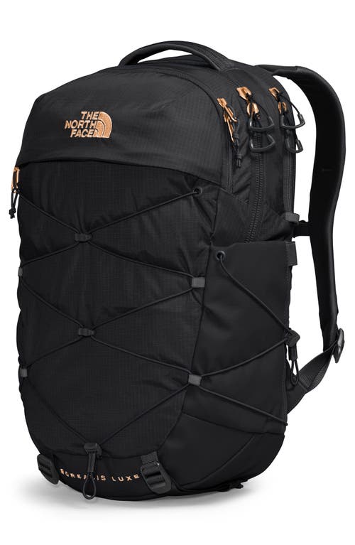 Shop The North Face Borealis Water Repellent Luxe Backpack In Black/burnt Coral Metallic