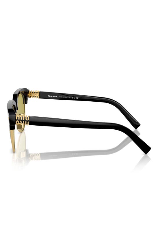 Miu Miu Womens Black Mu 09zs Pilot-frame Acetate Sunglasses In Black