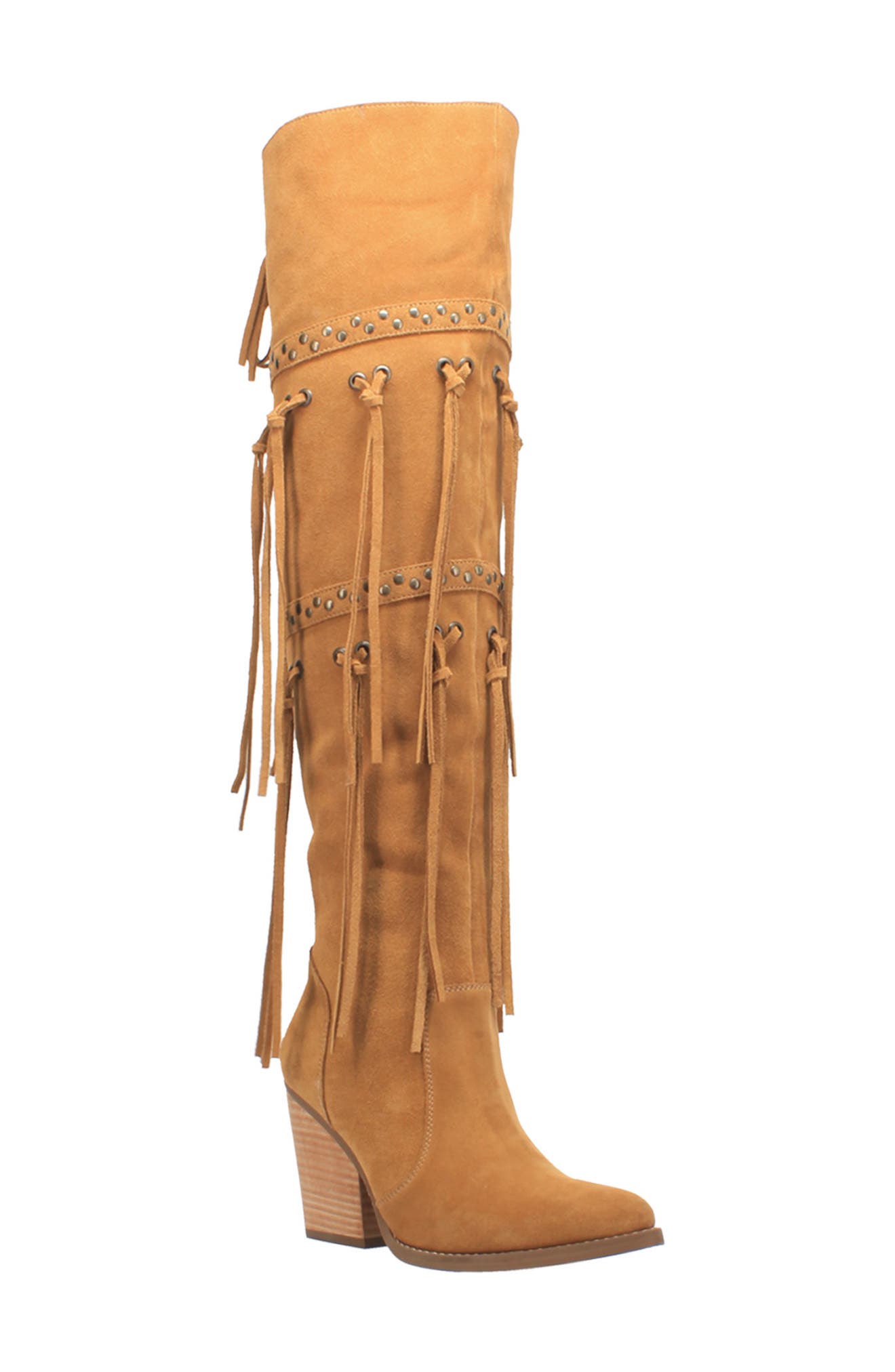 Suede fringe boots Clearance
