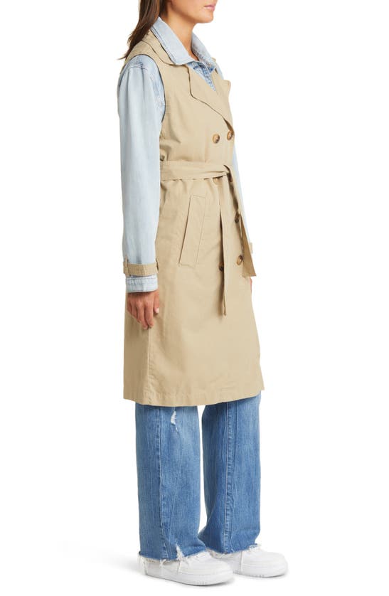BLANKNYC BLANKNYC DENIM & TWILL TRENCH COAT