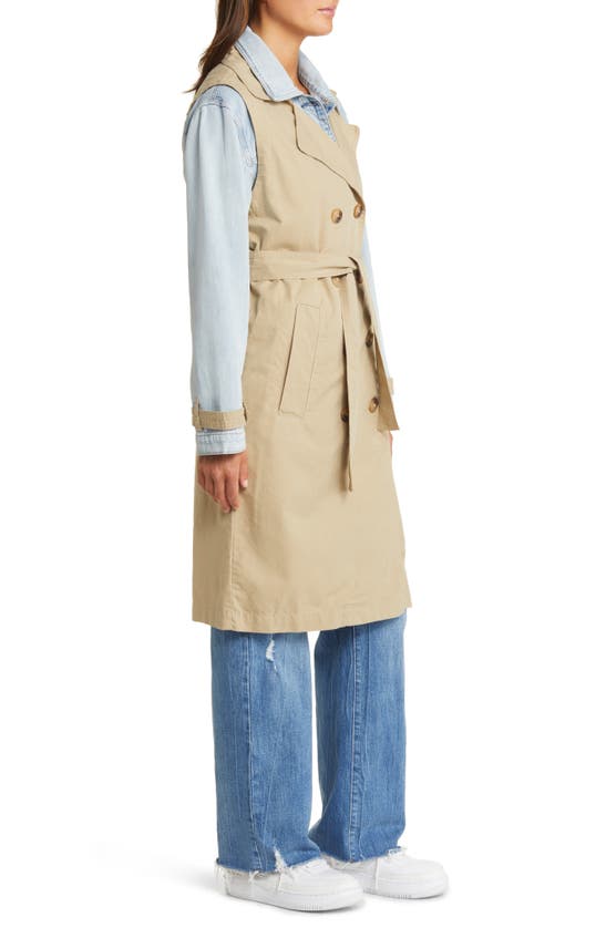 Shop Blanknyc Denim & Twill Trench Coat In First Row