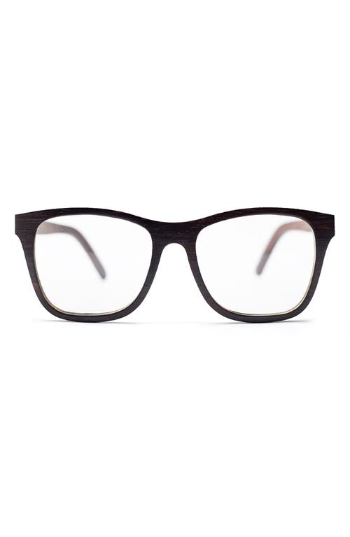 Bôhten Barklae 50mm Square Blue Light Blocking Glasses in Black /Clear