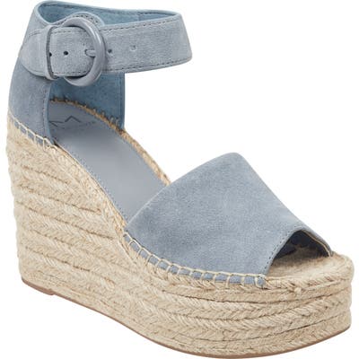 Marc Fisher Ltd Alida Espadrille Platform Wedge- Blue