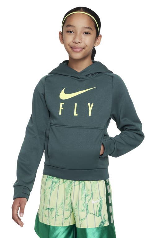 Nike Kids' Thema-fit Basketball Hoodie In Green