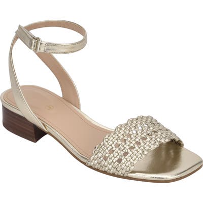 Evolve Ingrid Ankle Strap Sandal- Metallic