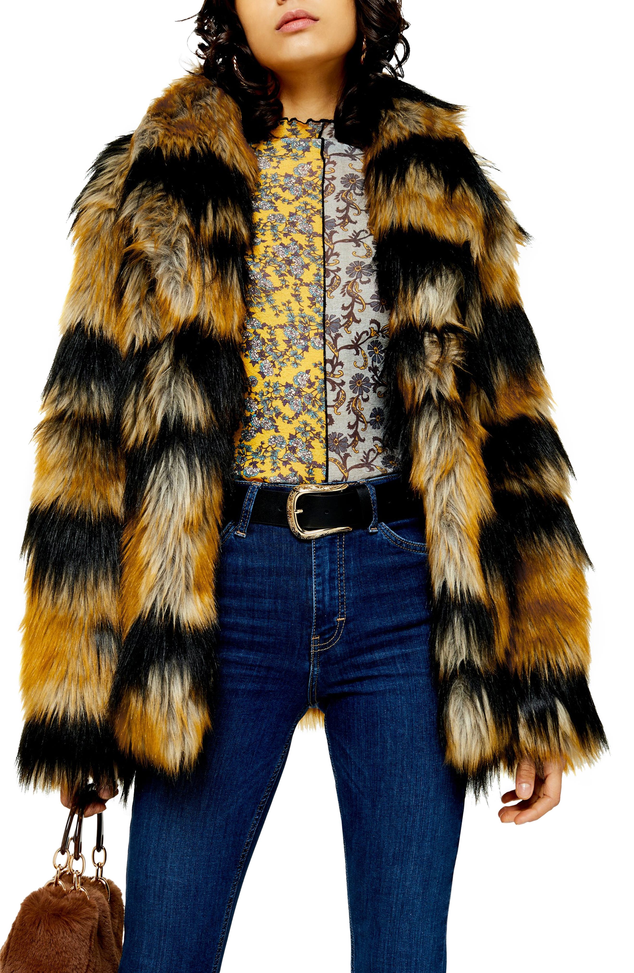 Boxy Faux Fur Coat Nordstrom