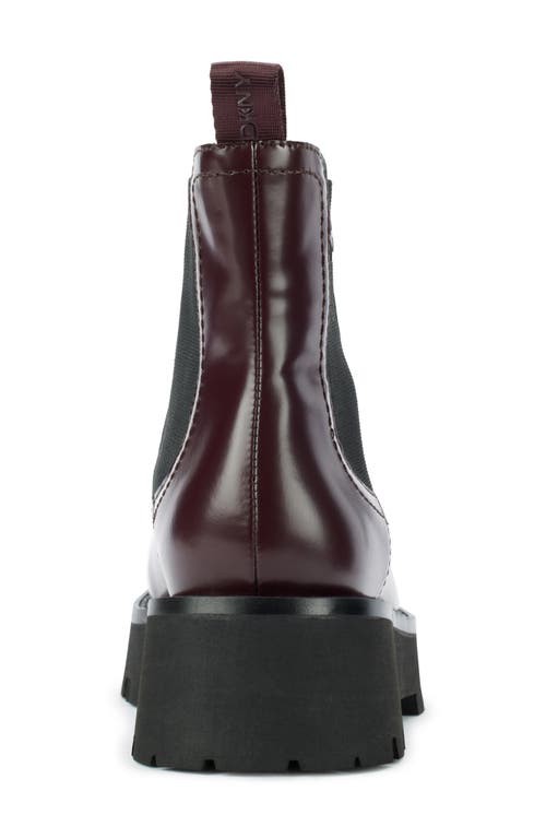 Shop Dkny Senni Lug Sole Chelsea Boot In Wine