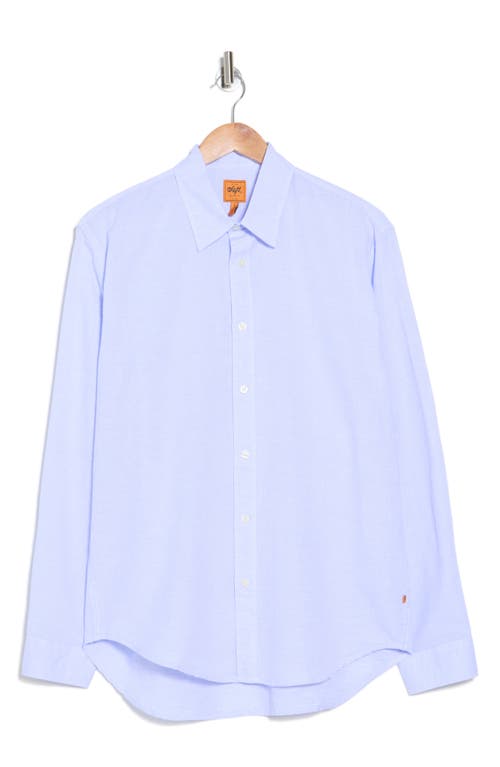 Shop Soft Cloth Solomon Trim Fit Yarn Dye Button-up Shirt In Blue