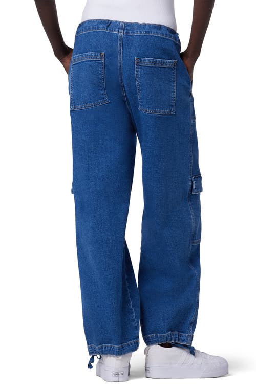 Hudson Drawstring Cargo High-rise Parachute Jeans In Chill