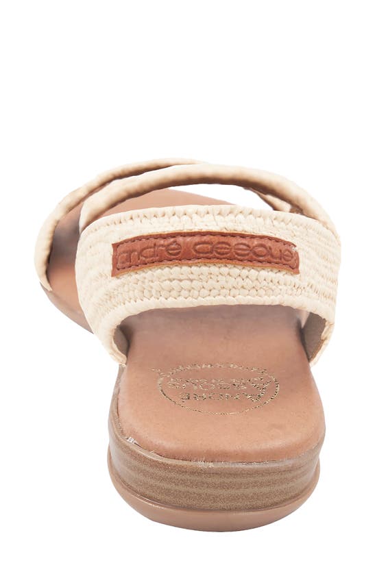 Shop Andre Assous Nigella Featherweight Woven Slingback Sandal In Natural