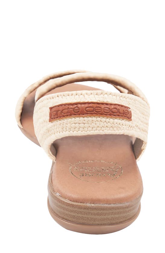 Andre Assous Nigella Featherweight Woven Slingback Sandal In Natural