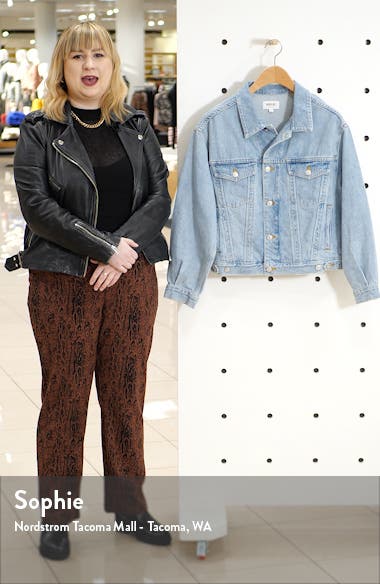 agolde charli oversized denim jacket