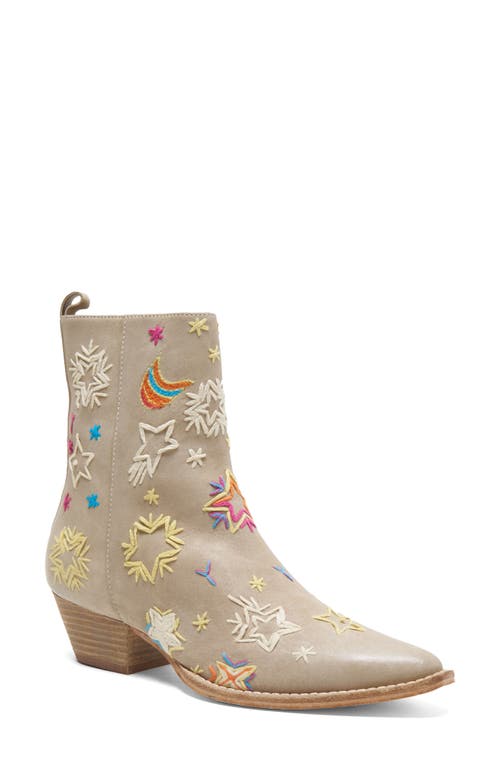 Bowers Embroidered Bootie in Sand
