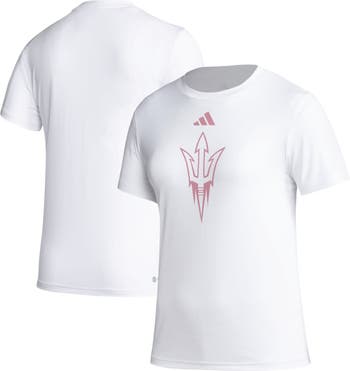 Women's adidas White Arizona State Sun Devils AEROREADY Breast Cancer  Awareness Pregame T-Shirt