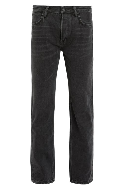 Allsaints Lenny Loose Fit Wide Leg Denim Jeans In Black