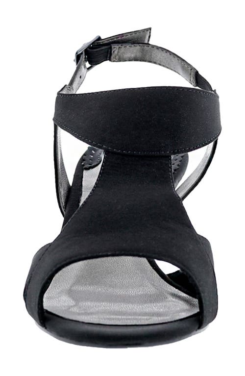 Ros Hommerson Lucky Slingback Kitten Heel Sandal In Black Micro