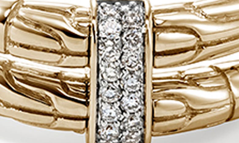 Shop John Hardy Spear Diamond Bypass Ring In Gold