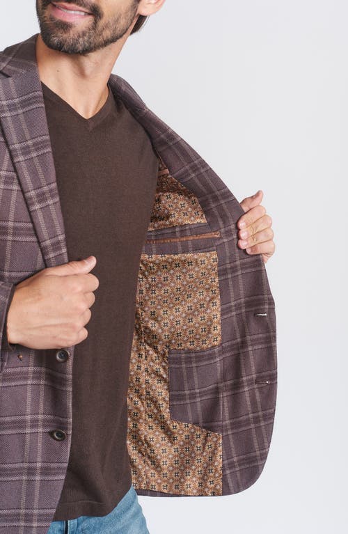 Savile Row Co Plaid Sport Coat In Brown
