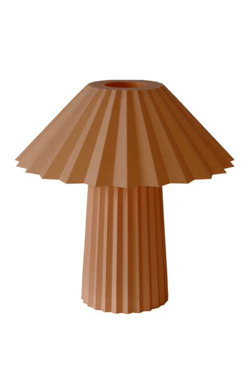 Sofiest Designs Umbrella Table Lamp In Orange Peel