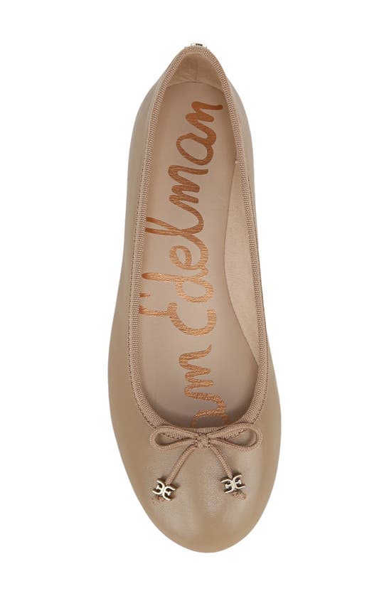 Shop Sam Edelman Flora Ballet Flat In Soft Beige