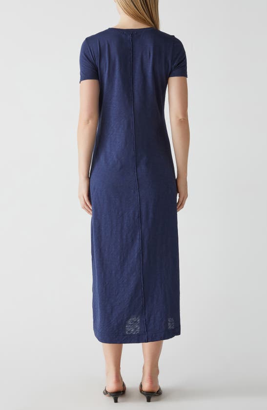 Shop Michael Stars Alanis Supima® Cotton Midi T-shirt Dress In Nocturnal