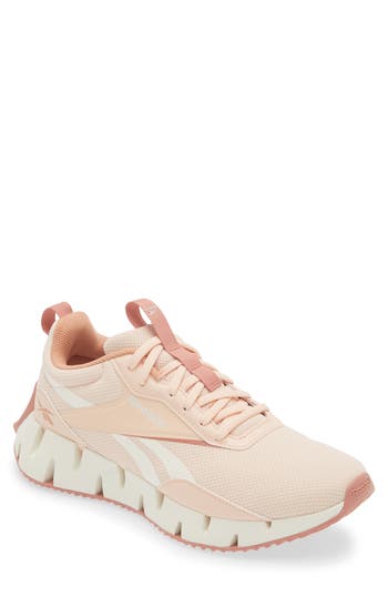 Reebok Women's Zig Dynamica Str Shoes In Washed Clay / Pink Clay / Chalk