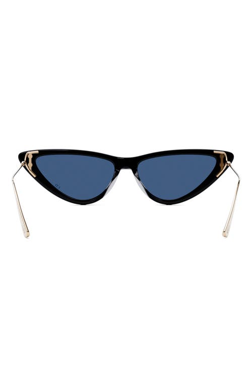 Shop Dior Miss B4u 55mm Cat Eye Sunglasses In Shiny Black/blue