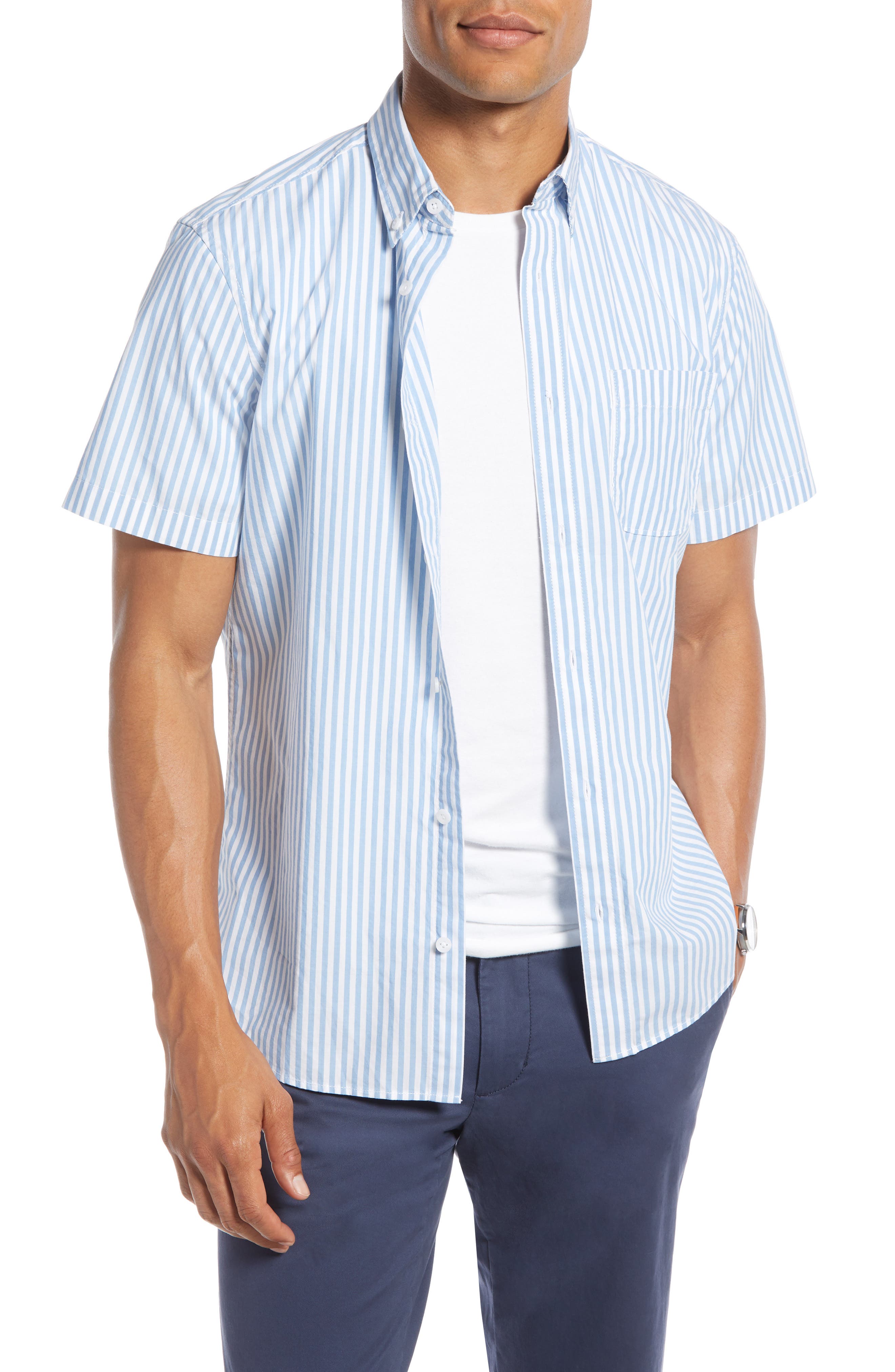 1901 Stripe Slim Fit Sport Shirt