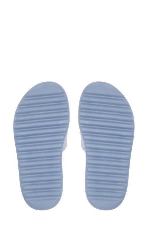 Shop Roxy Gelato French Terry Slide Sandal In Blue