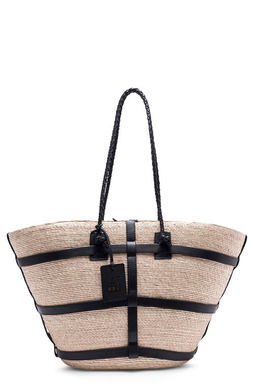 ALTUZARRA ALTUZARRA LARGE WATERMILL WOVEN PALM TOTE 