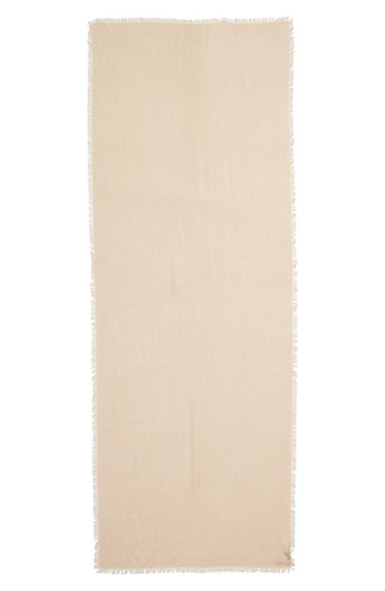 Nordstrom Cashmere & Silk Wrap In Tan Nomad