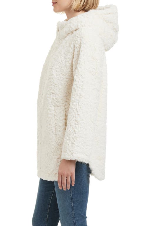 Shop Sanctuary Textured Faux Fur Jacket In Cream